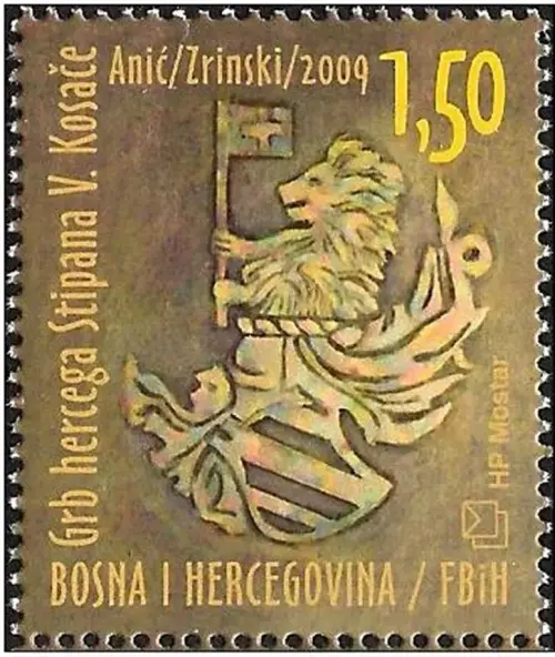 Bosnia ( HP Mostar ) stamp year 2009 Archaeology - Stipan Kosac