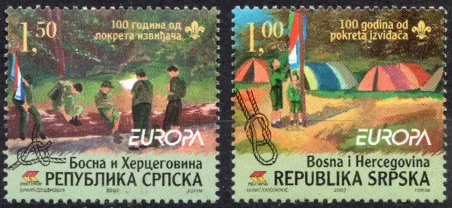Bosnia Serbian year 2007 - Europa CEPT stamps Scouting - MNH