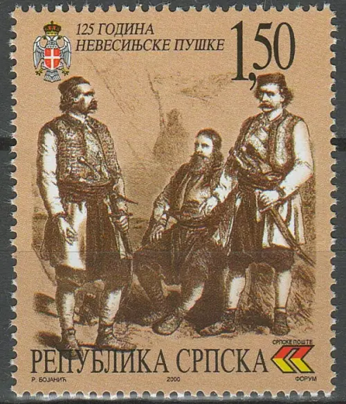 Bosnia year 2000 stamps - Nevesinje Uprising