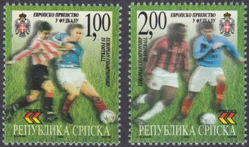 Bosnia year 2000 stamps – Soccer Euro 2000 Belgium