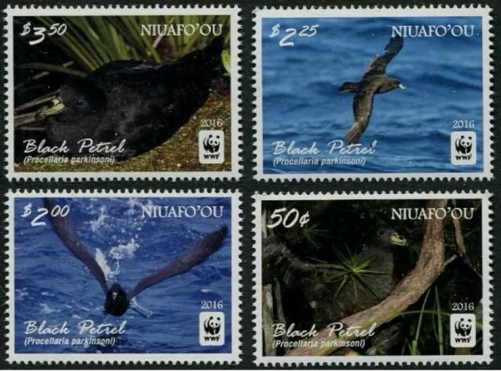 Cook Islands - Niafou year 2016 WWF - Seabirds postage stamps