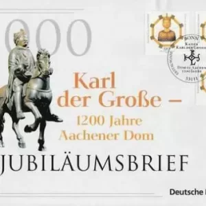 Germany 2000 1200 years - Charlemagne anniversary letter