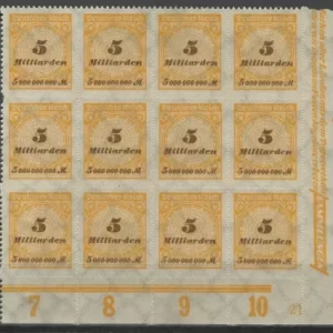 Germany Weimar Republic 1923 5 milliard block MNH