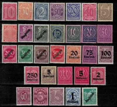 Germany Weimar Republic year 19201923 - Dienstmarke stamps MNH