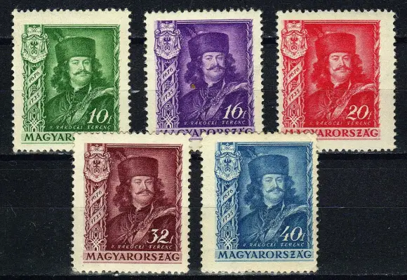 Hungary postage stamps year 1935 Prince Ferenc Rakoczi