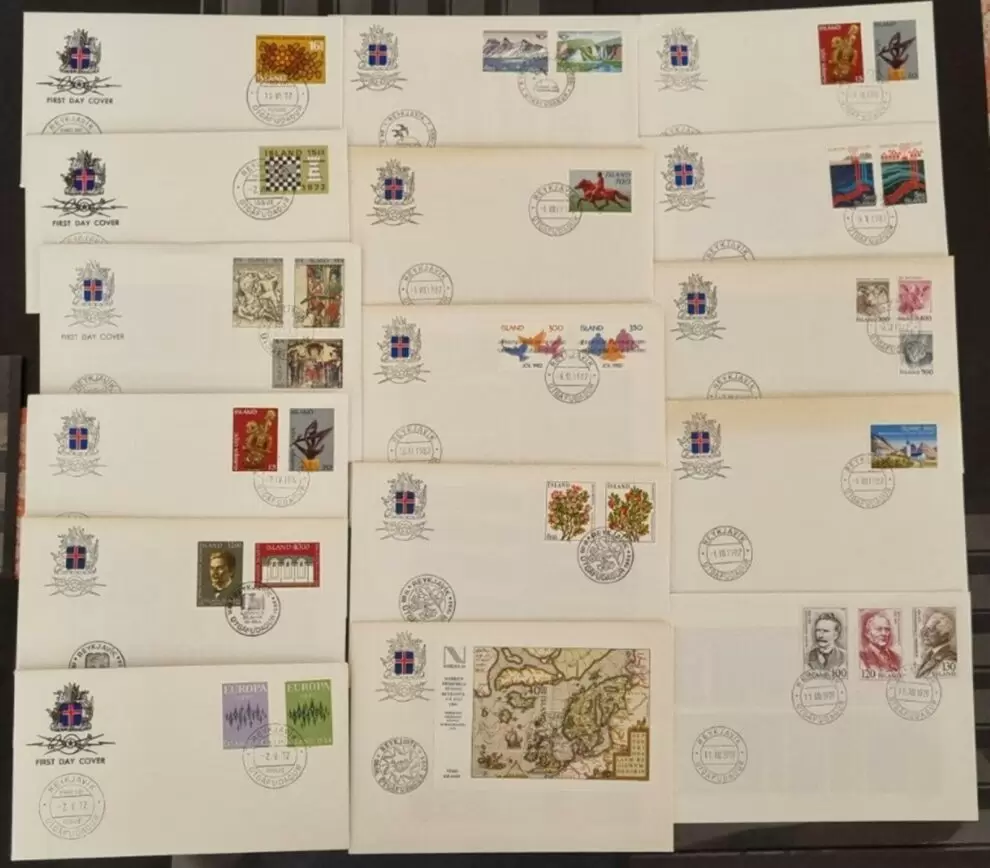 Iceland year 19601985 Lot of 76 first day covers