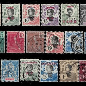 France Indochina year 1892/1930 stamps ☀ Used