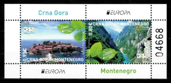 Montenegro postage stamps year 2012 Europa CEPT - Visit Montenegro