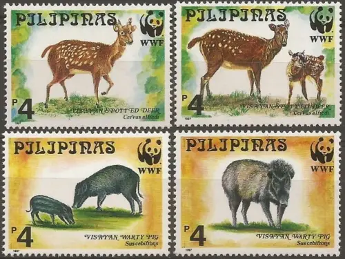 Philippines stamps year 1997 World Wildlife Fund - Nature