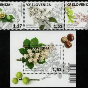 Slovenia 2020 Flora - Flowers Complete set MNH