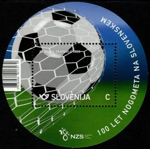 Slovenia year 2020 100 years of football stamp