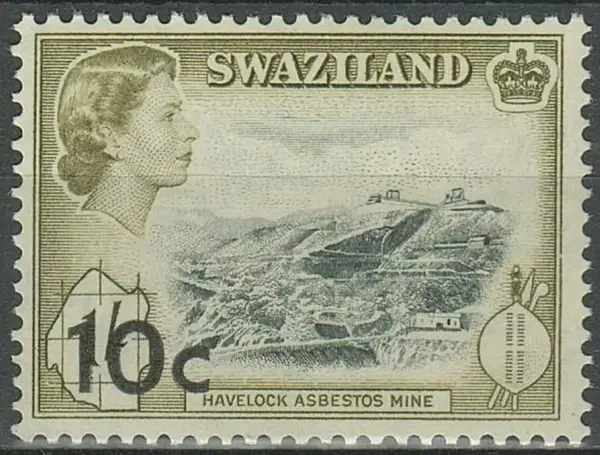 Swaziland postage stamp year 1961 10c / 1 MNH stamp