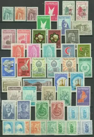Syria 1950/1970 postage stamps Mint never hinged lot