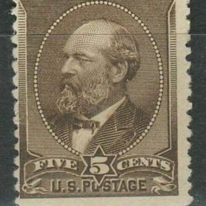 United States year 1882 - 5c James A. Garfield ☀ MH stamp