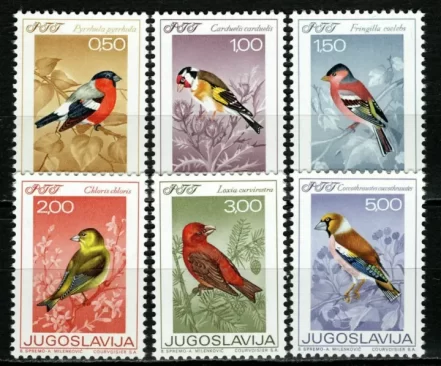 Yugoslavia 1968 / Fauna - Birds Michel 1274/1279 - Mint never hinged (**)