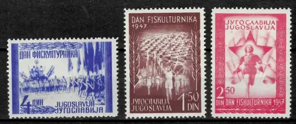 Yugoslavia stamps year 1947 - Sports Days in Belgrade