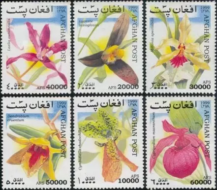 Afghanistan 1999 stamps Orchids/Flowers/Plants/Nature full set MNH**