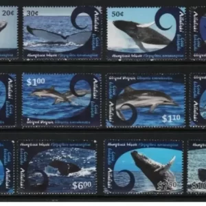 Aitutaki - 2012 Whales & Dolphins Mint never hinged stamps