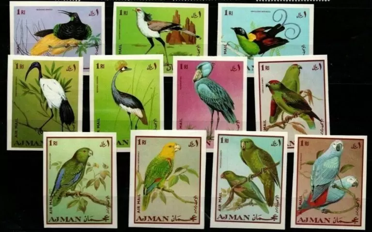 Ajman year 1969 stamps Fauna - Birds set MNH**