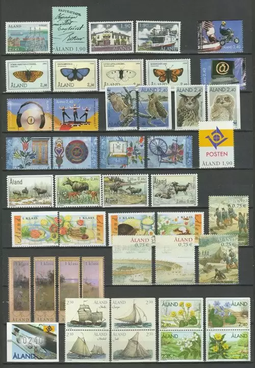 Aland Island year 1991/2006 WWF Flora Fauna stamps