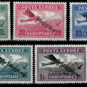 Albania 1927 Airmail issue MNH stamps set