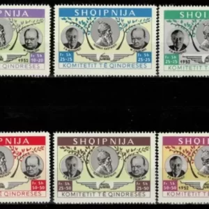 Albania year 1952 Roosevelt, Winston Churchill set MNH (**)