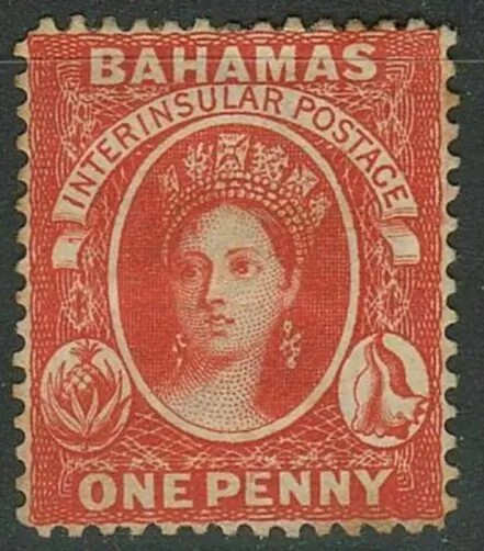 Bahamas year 1863/75 - 1d Perf 14 Unused / MH (*)stamp