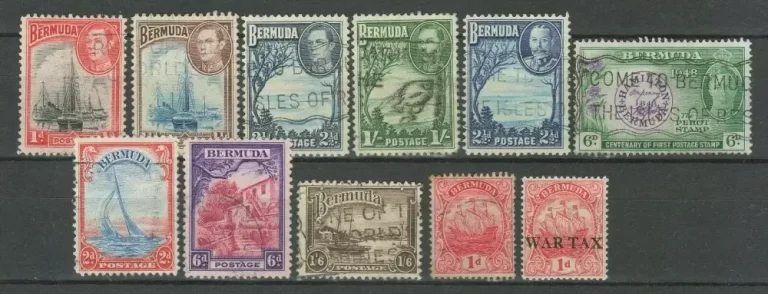 Bermuda year 1938 stamps Fine Used lot