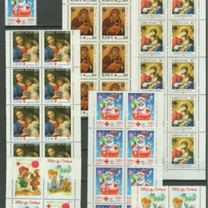 Booklet Stamps France 1990 / 2005 Red cross lot