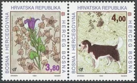 Bosnia 1994 Flora & Fauna in Herzeg-Bosnia postage stamps