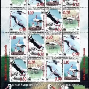 Bosnia year 1998 stamps Fauna - Birds MNH** set