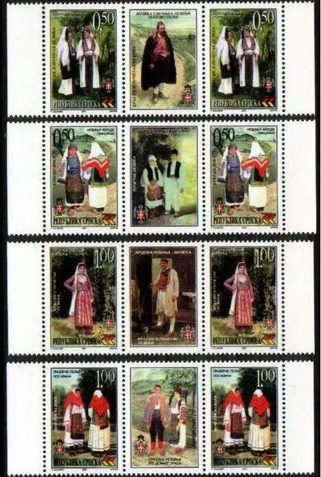 Bosnia 2001 stamps National village costumes - full set MNH **