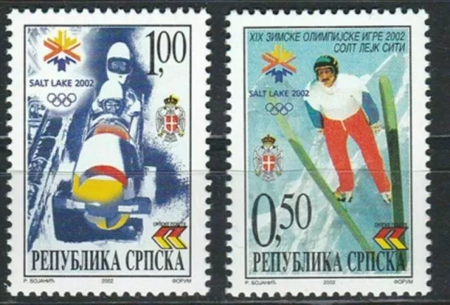 Bosnia stamps year 2002 - Winter Olympic Games Salt Lake City postage stamps