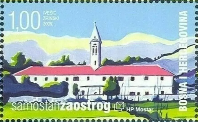 Bosnia year 2008 Architecture - Monastery Zaostrog MNH**stamp