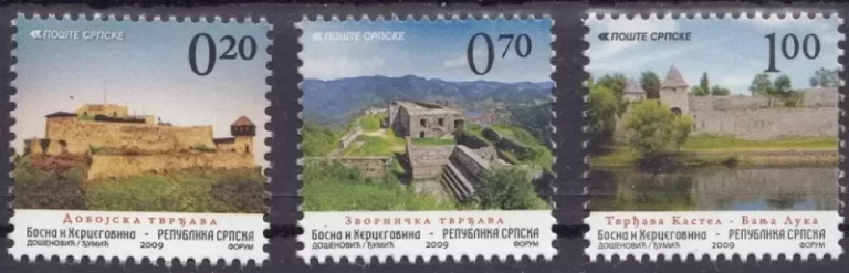 Bosnia 2009 stamps Architecture Fortress Castles