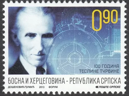 Bosnia year 2013 stamp - Scientist & Inventor Nikola Tesla MNH **