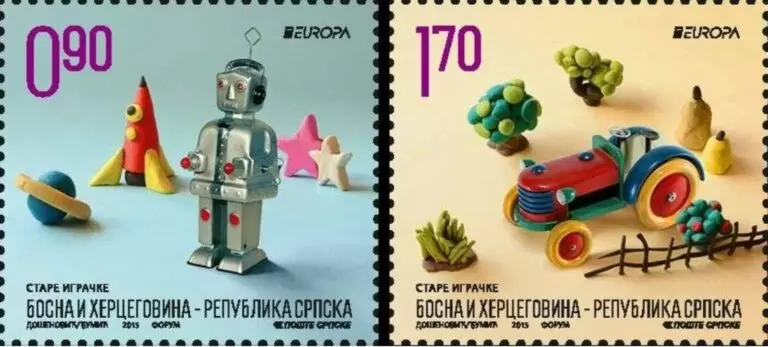 Bosnia 2015 Europa CEPT - Old Toys, Robot, Tractor MNH** set postage stamps