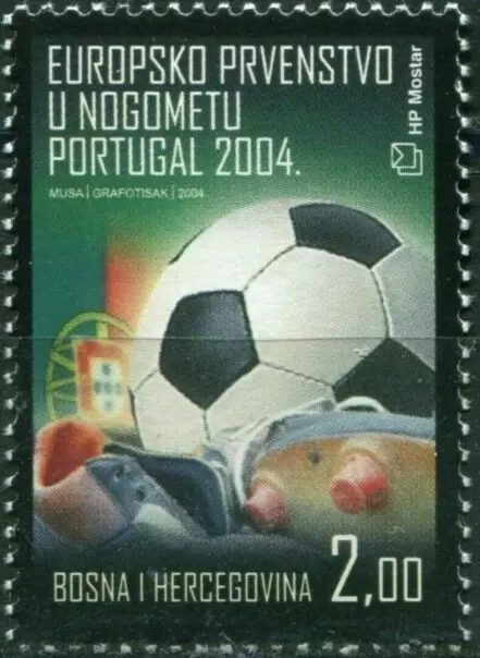 Bosnia and Herzegovina 2004 Football – Euro cup in Portugal postage stamp