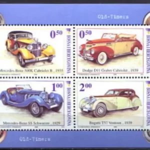 Bosnia & Herzegovina 2006 Vintage Cars MSS MNH