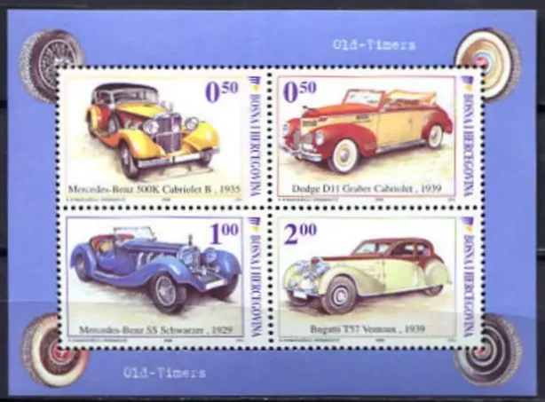 Bosnia & Herzegovina 2006 Vintage Cars MSS MNH