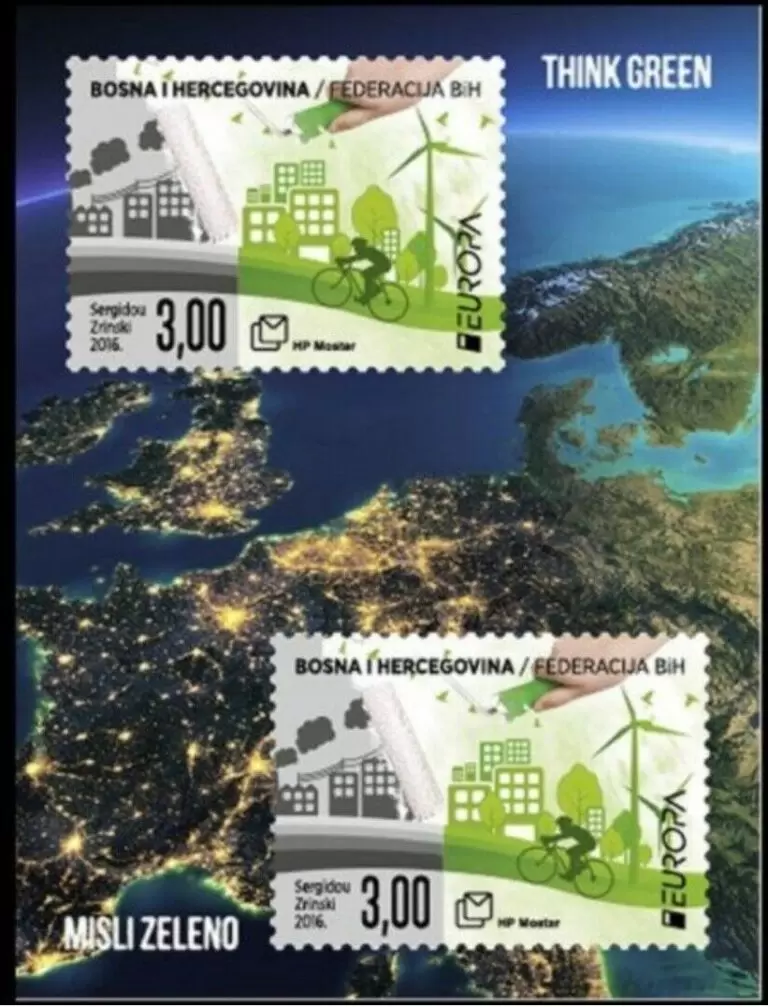 Bosnia ( HP Mostar ) year 2016 Europa CEPT Think GREEN MNH postage stamps