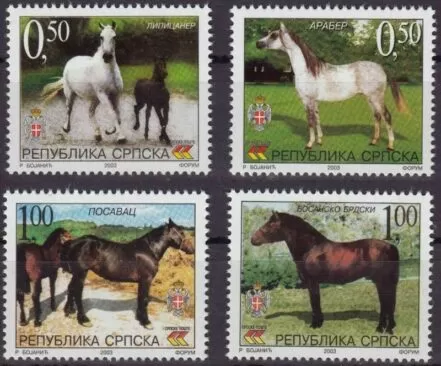 Bosnia – Rep. Srpska 2003 Fauna – Horses – postage stamps