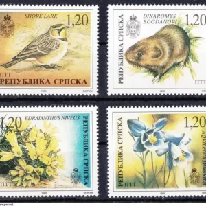 Bosnia - Republic of Srpska, 1996, Fauna and Flora