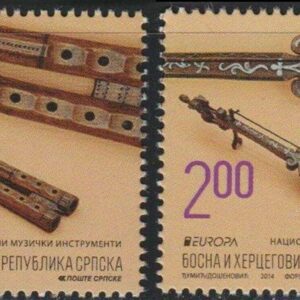 Bosnia – Srpska 2014 stamps Europa Cept – National Music Instruments