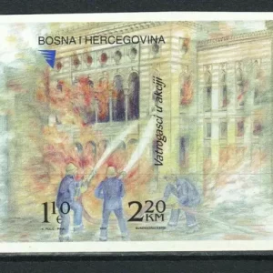 Bosnia year 2002 stamps Fireman imperforated