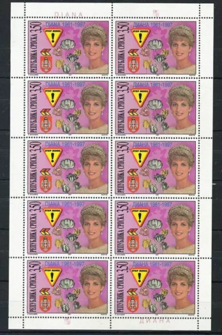 Bosnia year 1997 stamps Lady Diana / Flowers MNH**