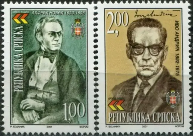 Bosnia year 2001 stamps - Nobel Prize / Complete set MNH **