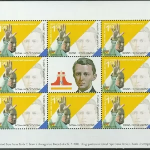 Bosnia year 2003 stamps Pope John Paul II, Religion