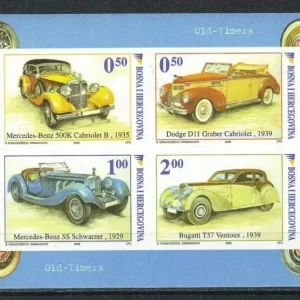 Bosnia year 2006 Vintage Cars trial print