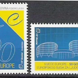 Bosnia year 2009 stamps – 60th Anniversary of the European Council